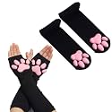 3D Cat Paw Thigh High Socks Accessories Cosplay Set