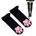 3D Cat Paw Thigh High Socks Accessories Cosplay Set
