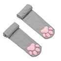 3D Cat Paw Thigh High Socks Accessories Cosplay Set