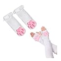3D Cat Paw Thigh High Socks Accessories Cosplay Set