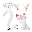 3D Cat Paw Thigh High Socks Accessories Cosplay Set