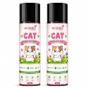 Cat Repellent Spray, Cat Pee & Poop Deterrent for Outdoor Use | Protect Home Gates, Yards, Boundaries & Vehicles from Cat Urine, Feces & Scratches 100ml X 2