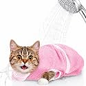 Shappy Cat Bathing Bag Breathable Mesh Anti Scratch Washing Bag, Pink