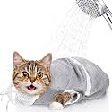 Shappy Cat Bathing Bag Breathable Mesh Anti Scratch Washing Bag, Grey