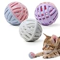 Cat Toy Balls with Bell Inside, Rubber, 2 inches, 3 Pcs