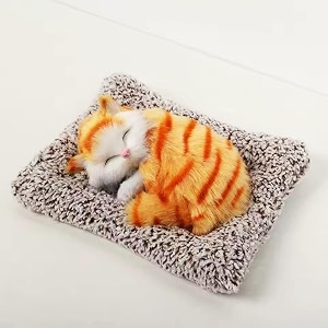 cat toys - stripped orange 18 x 14 cm stuff toy car dashboard accessories toys activated charcoal car air purifier toy car dashboard accessories for dashboard