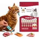 Cat Treats Lickable | Grain-Free Cat Food Toppers, High Protein | Creamy Puree Squeeze Ups with Vitamin E &amp; Taurine, Digestible Formula | 0.5 oz. Each Tube, Chicken Flavor | 10 Tubes