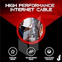 Cat6 LAN Cable 7.5 m (24.6 ft) | 24AWG High-Speed Ethernet Patch Cord | RJ45 Connectors | Network Cable for Router, PC, Switch, CCTV, WiFi Modem
