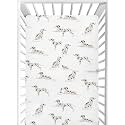 CaTaKu Baby Crib Sheets Cartoon Cute Dalmatians Dogs Mini Crib Sheets Fitted for Girls Boys,Neutral Soft Toddler Mattress Bed Sheets for Crib,28"x 52"