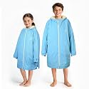 Catalonia Kids Waterproof Swim Parka with Hood, Sherpa-Lined Changing Robe