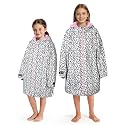 Catalonia Kids Waterproof Swim Parka with Hood, Sherpa-Lined Changing Robe