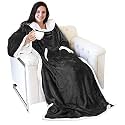 Catalonia Sherpa Wearable Blanket with Sleeves and Kangaroo Pocket
