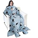 Catalonia Wearable Blanket with Sleeves &amp; Foot Pocket for Adults