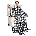 Catalonia Wearable Blanket with Sleeves &amp; Foot Pocket for Adults