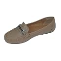 CatBird Women’s Metal Detail Slip-On Loafers | Cushioned Comfort Flats | Lightweight Office &amp; Casual Shoes | Anti-Slip Sole Footwear