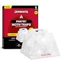 Catchmaster Pantry Moth Traps with Premium Extra Strength Pheromone Technology – XL, Extra-Strength Flour & Indian Meal Moth Traps – Protects Kitchen Cabinets & Food Storage – Marble, 6PK