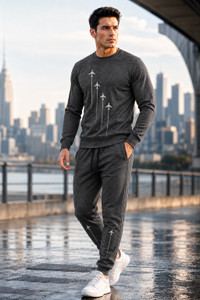 catcho graphic print men track suit