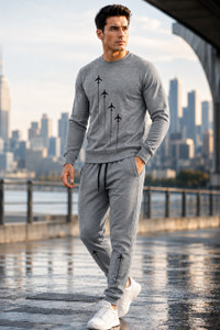 catcho graphic print men track suit