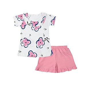 catcub girl39s cotton top amp shortshot pants