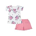CATCUB Girl's Cotton Top &amp; Shorts/hot Pants