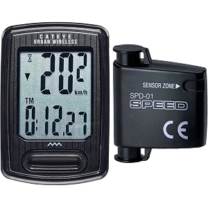 cateye urban wireless cyclocomputer black