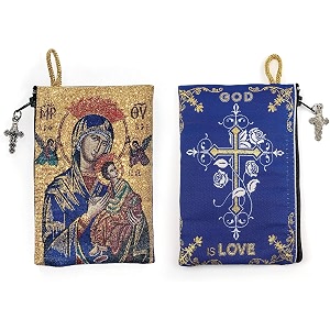 Catholic Rosary Pouch 4 inch x 6