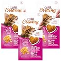 Catit Creamy Lickable Cat Treat – Hydrating and Healthy Treat for Cats of All Ages - Chicken & Shrimp, 15-Pack