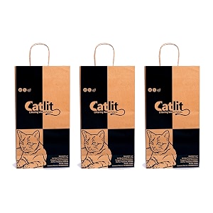 catlit natural organic pine wood cat litter - 3 kg pack of 3  natural biodegradable  low dust for multiple cats  anti-bacterial litter for cats  chemical free ultra absorption litter