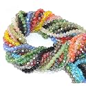 Catotrem 8mm Briollete Rondelle Crystal Glass Beads Faceted Crystal Beads for Jewelry Making Assorted Color(1020pcs)