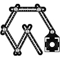 CATSON Six-Sided Aluminum Alloy Angle Measuring Tool/Universal Opening Locator/Universal Angularizer Ruler/Multi Function Template Tool
