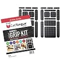 CATTONGUE GRIPS 26 Pre-Cut Grip Tape Strips, Painter's Grip Kit, Black