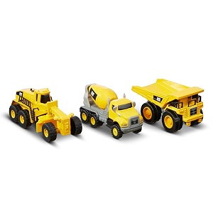 cattoysofficial 82273 cat construction 3 pack-mixerdump truckgrader