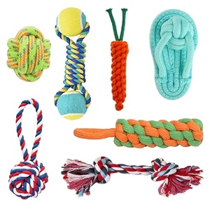 cature care by nature pet cotton rope pet toys pack of 7 tug ropes toy set for aggressive chewers pet pull toys petsmade cotton