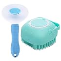 cature Care by Nature Cature Pet Grooming Combo Pet Slicker Brush And Bath Brush, Cleaning And Shower Bathing For Dogs And Cats(Pack Of 2 Multicolor)