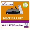 Catvision DD FreeDish DTH Non WiFi | 115+ Free TV Channels | HDMI+AV Cable | Standard Remote | BIS Approved | MPEG4 HD | Standard Installation Required
