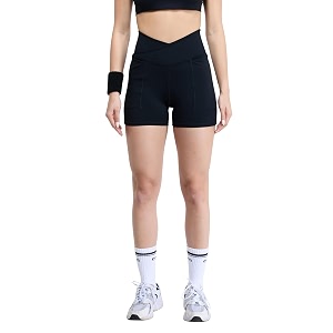 cava hourglass workout shorts  high waist sculpting gym shorts with v-waist booty lift seam anti-camel toe gusset amp side pockets
