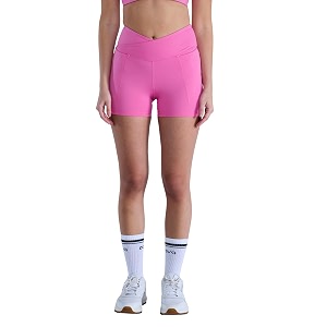 cava hourglass workout shorts  high waist sculpting gym shorts with v-waist booty lift seam anti-camel toe gusset amp side pockets
