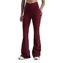CAVA Petite Hourglass Flared Leggings for Women | V Waistband, Anti Camel Toe Design, Petite Fit, Flared Bottoms, Deep Pockets, Sculpting Stretch Fabric