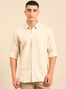 CAVALLO BY LINEN CLUB Men Checkered Casual