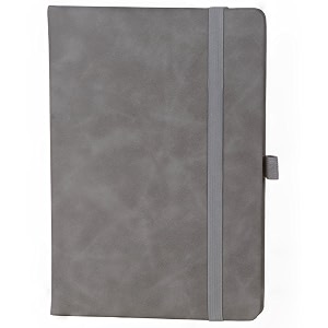 cavalo - be unique pu leather diary with strip closure and pen holder daily notes notepad for men and women undated and lined pages size 68 inch 200 pages perfect for office journaling and travel grey