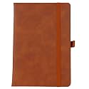 CAVALO - Be Unique PU Leather Diary with Strip Closure and Pen Holder. Daily Notes, Notepad for Men and Women. Undated and Lined Pages. Size 6×8 Inch, 200 Pages. Perfect for Office, Journaling and Travel. (Brown)
