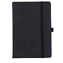 CAVALO - Be Unique PU Leather Diary with Strip Closure and Pen Holder. Daily Notes, Notepad for Men and Women. Undated and Lined Pages. Size 6×8 Inch, 200 Pages. Perfect for Office, Journaling and Travel. (Black)