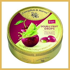 cavendish amp harvey cherry with lime filling drops - 175 gm germany