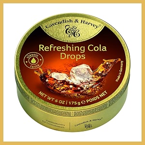 cavendish amp harvey refreshing cola drops - 175gram germany