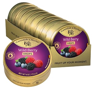 cavendish amp harvey wild berry drops-175 gm germany pack of 9 230 gm