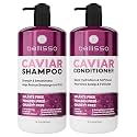 Caviar Shampoo and Conditioner Set - Sulfate Free, Moisturizing and Hydrating for Dry Hair - Salon Formula, Deep Conditioning Hair Treatment - Anti Frizz For Women and Men - 16 Fl Oz (Set of 2)