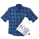 CAVIO Boys Checkered Casual Blue Regular Fit