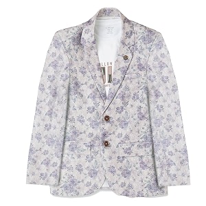 cavio boys printed blazer and t-shirt