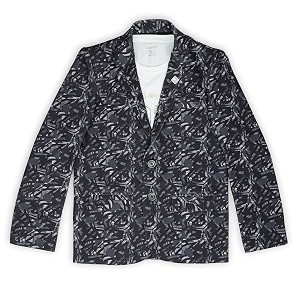 cavio boys printed blazer and t-shirt