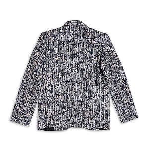 cavio boys printed blazer and t-shirt